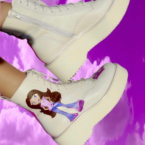 Shoes - BRATZ Boots - Hand Painted - One Of A Kind